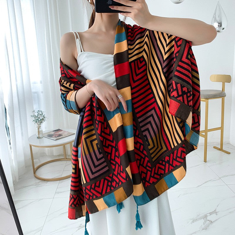 Amaya Ripple Ethnic Scarf