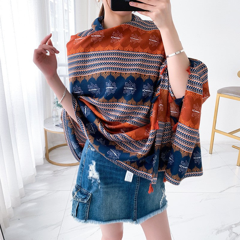 Amaya Ripple Ethnic Scarf