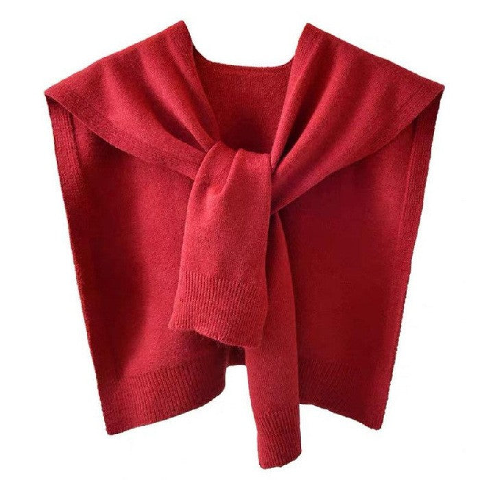Aurelia Knitted Shawl Vest