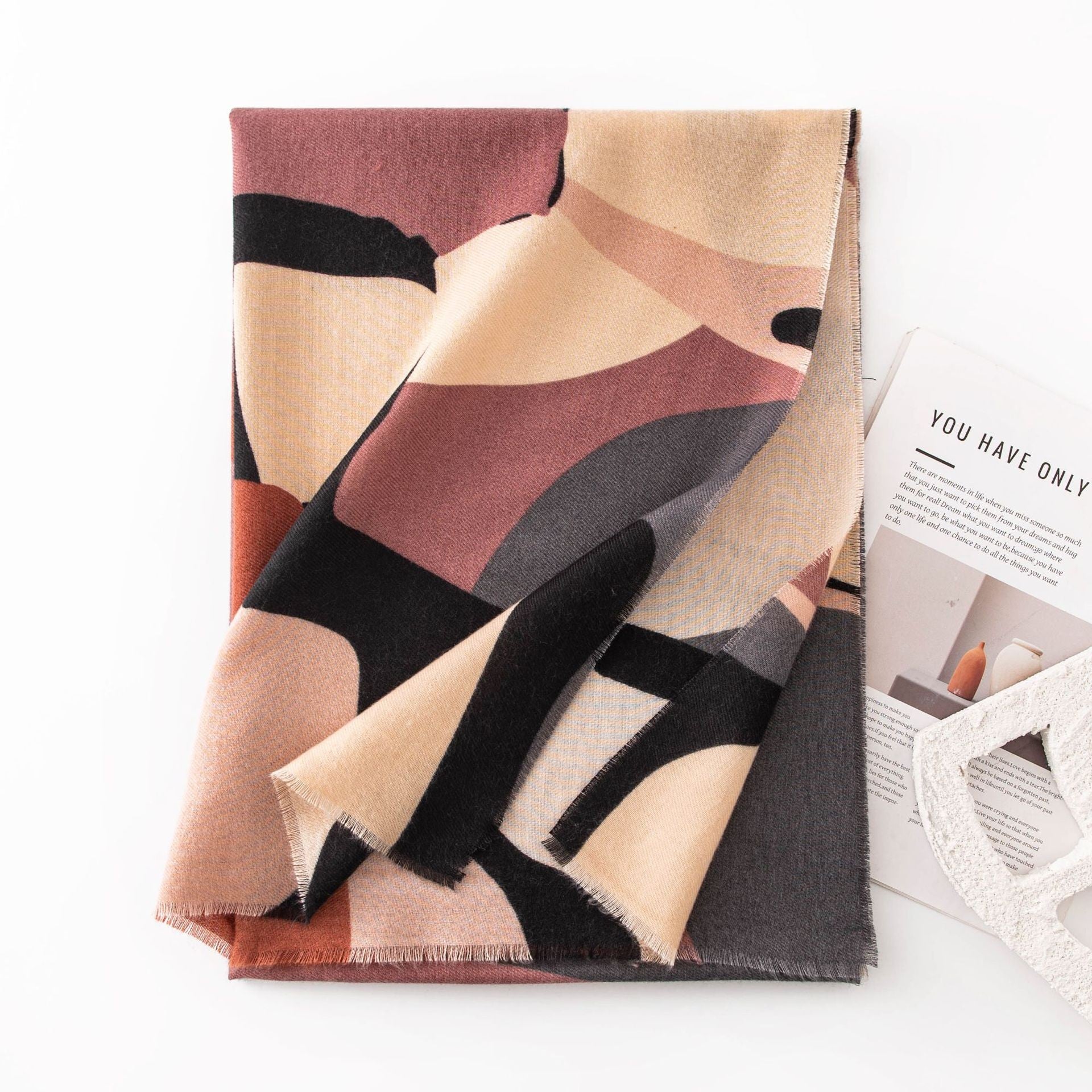 Aurelle Cashmere-Feel Scarf