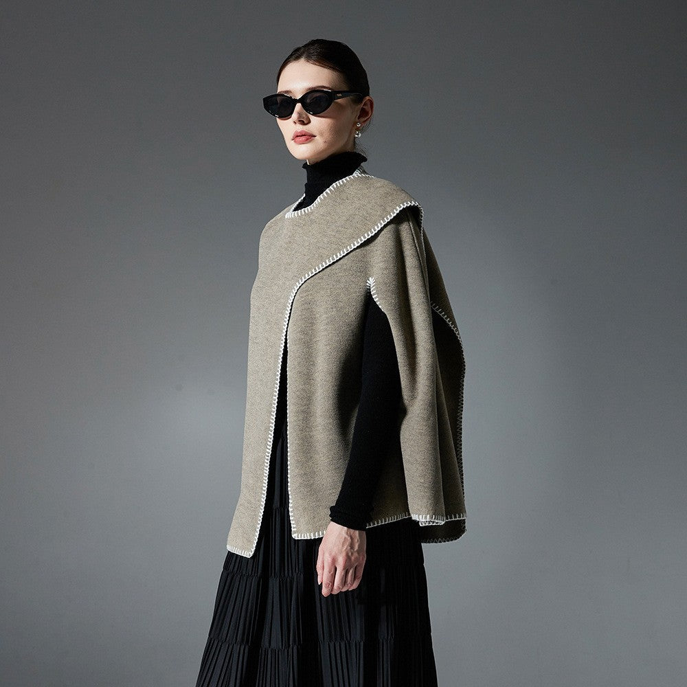 Elenora Double-Faced Wool Shawl