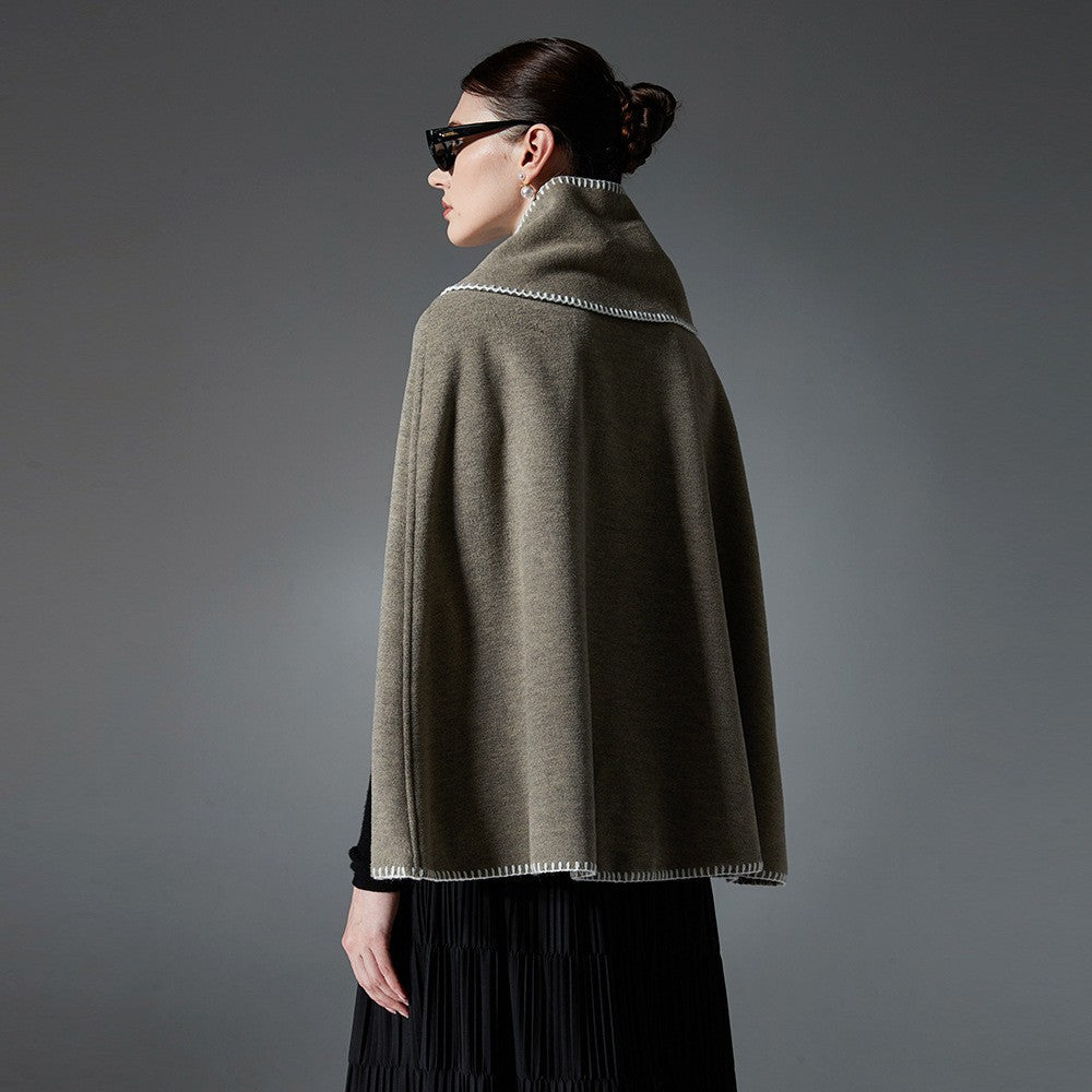 Elenora Double-Faced Wool Shawl