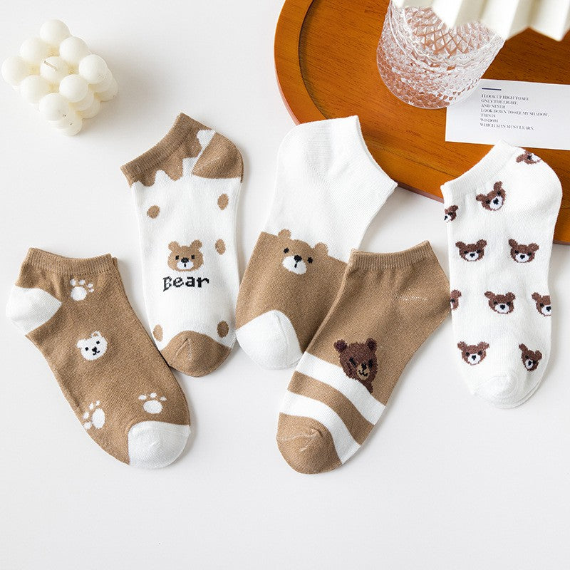 Kuma Bear Low-Cut Socks