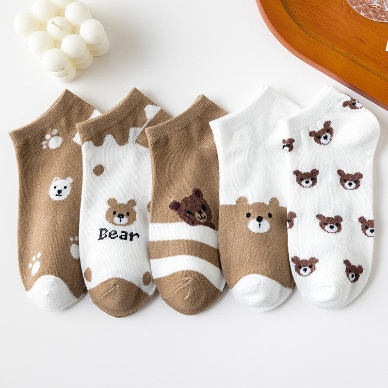 Kuma Bear Low-Cut Socks