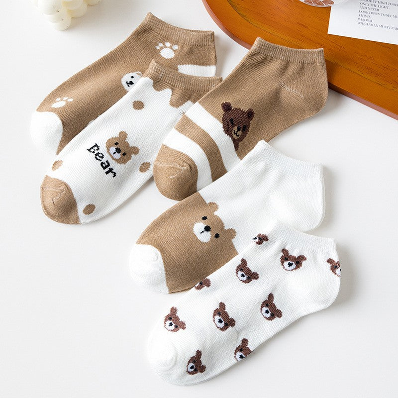 Kuma Bear Low-Cut Socks