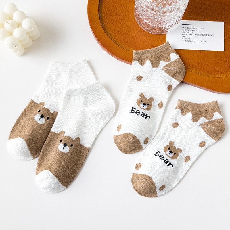 Kuma Bear Low-Cut Socks