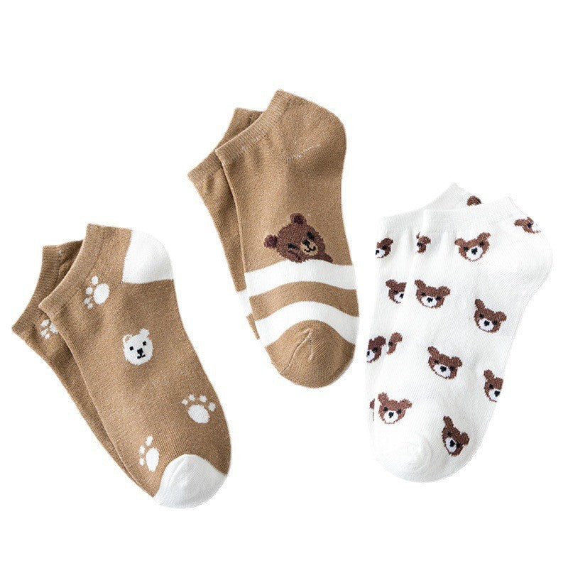 Kuma Bear Low-Cut Socks