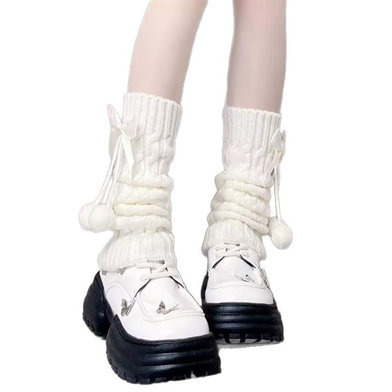 Lumi Bow Furball Socks