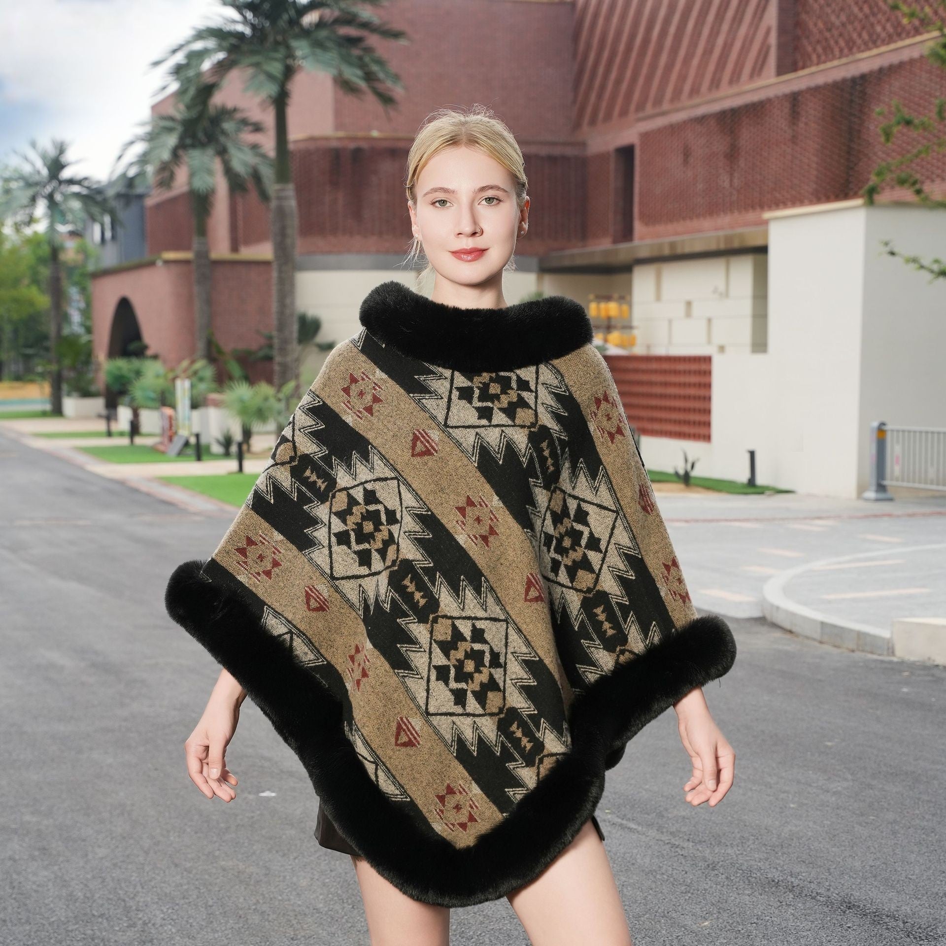 Lyra Knitted Cloak Shawl