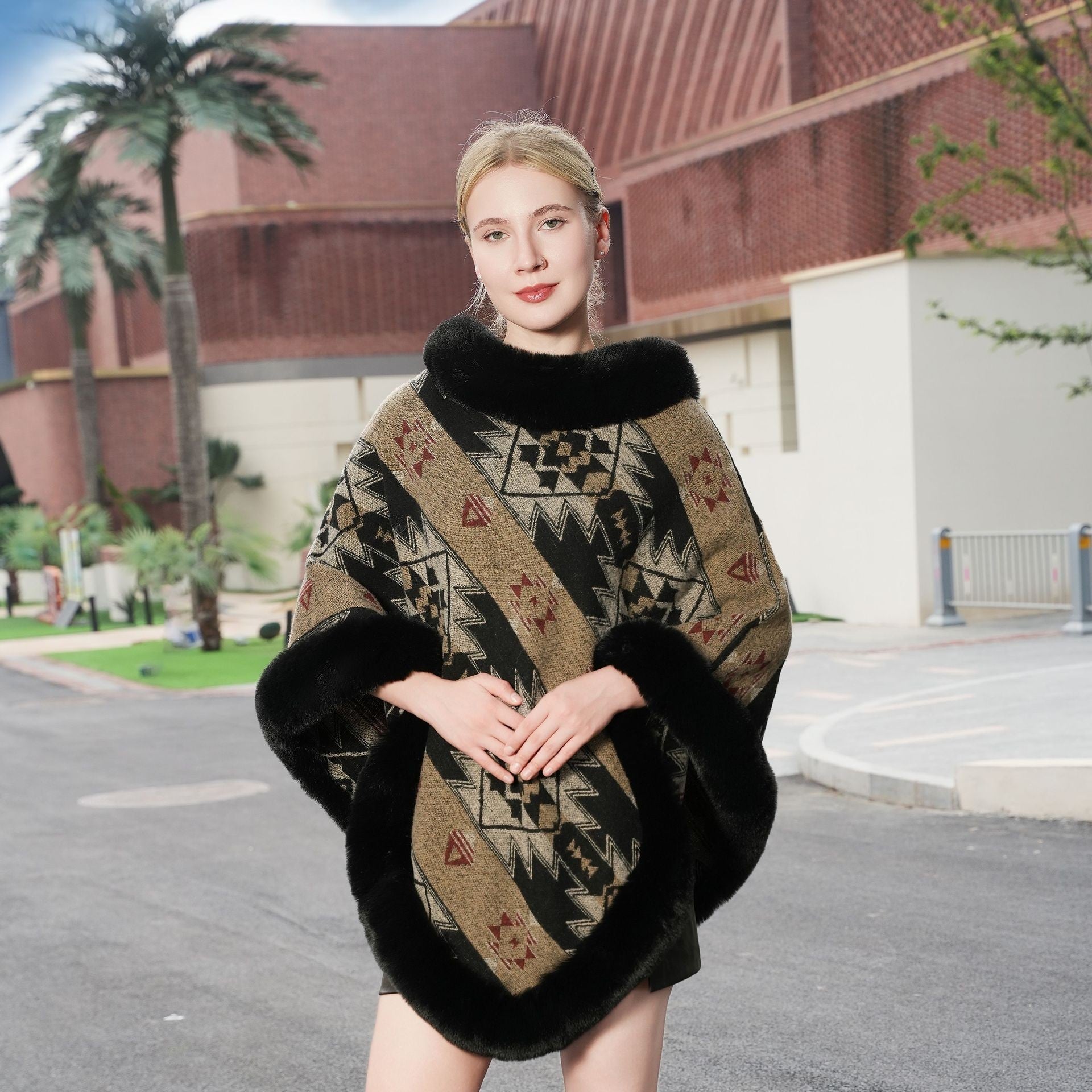 Lyra Knitted Cloak Shawl