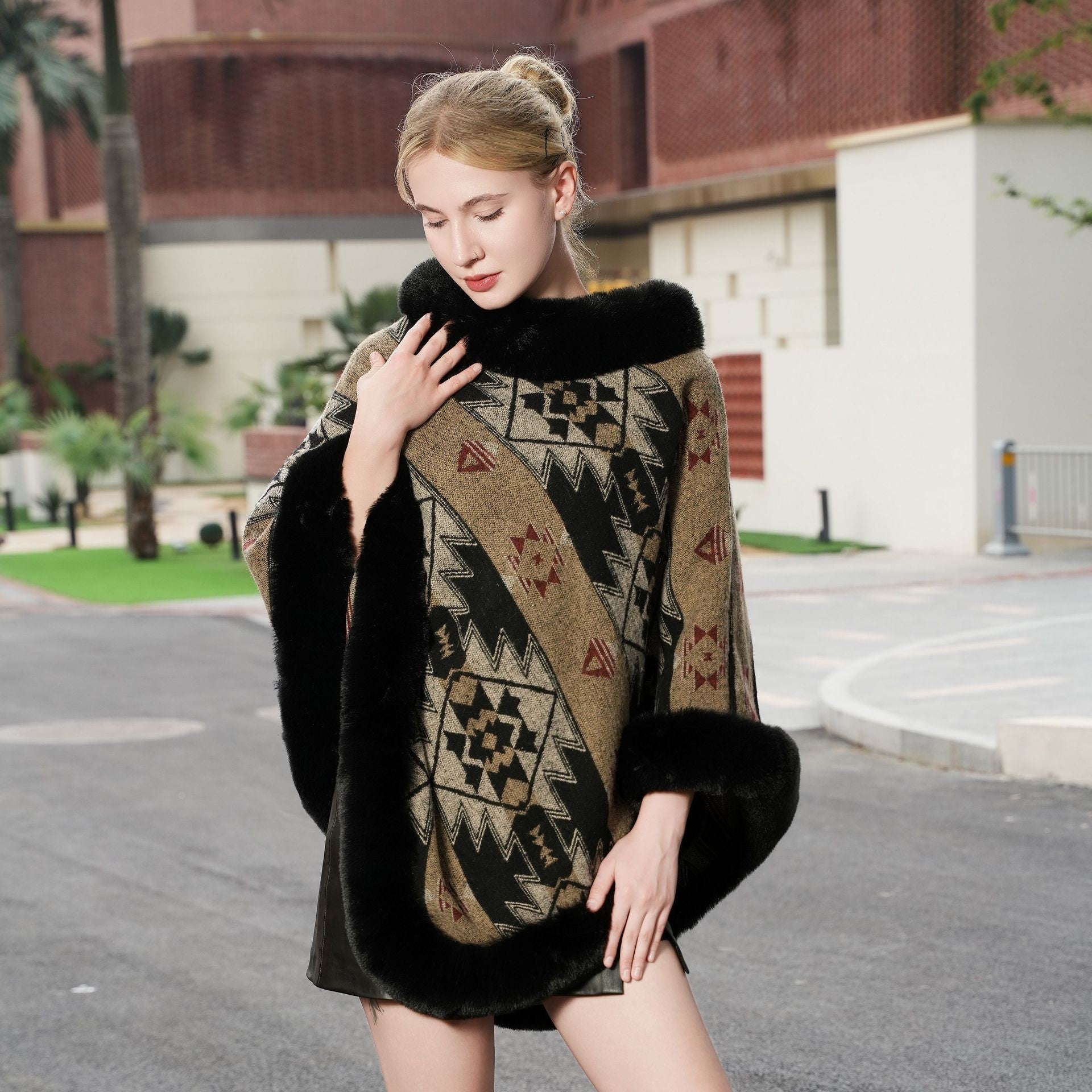 Lyra Knitted Cloak Shawl