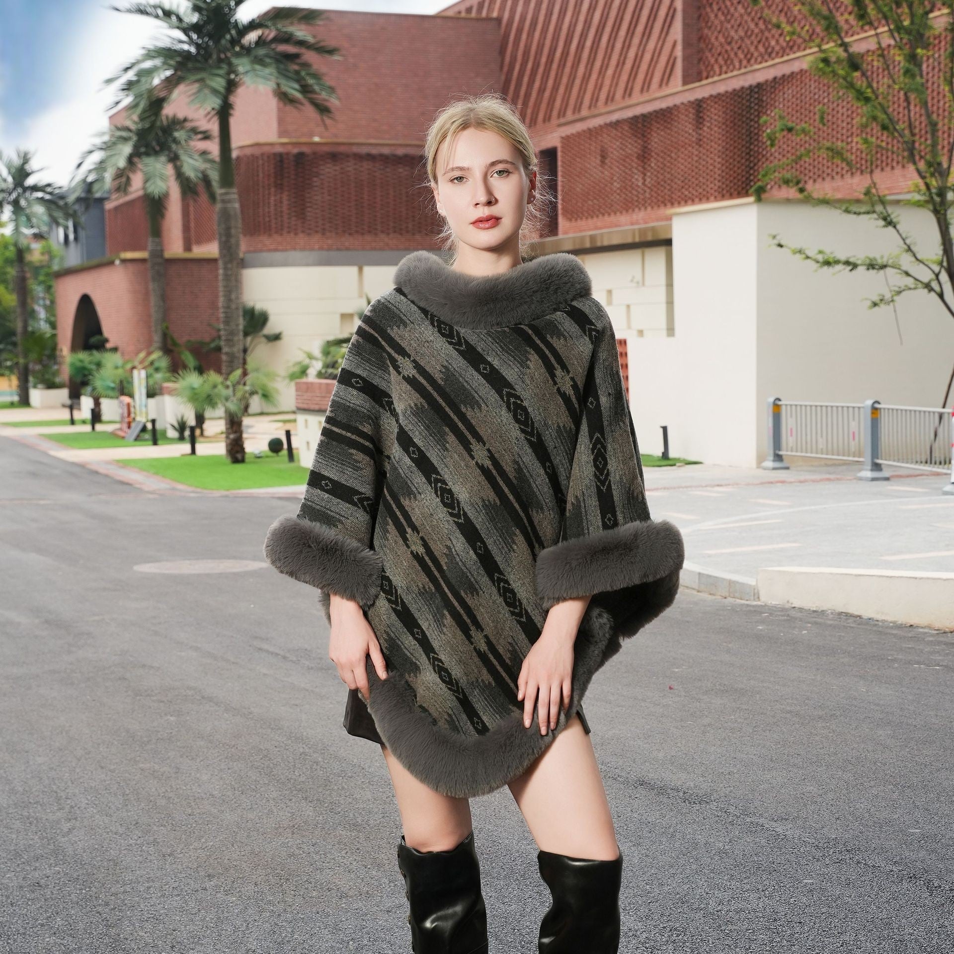 Lyra Knitted Cloak Shawl