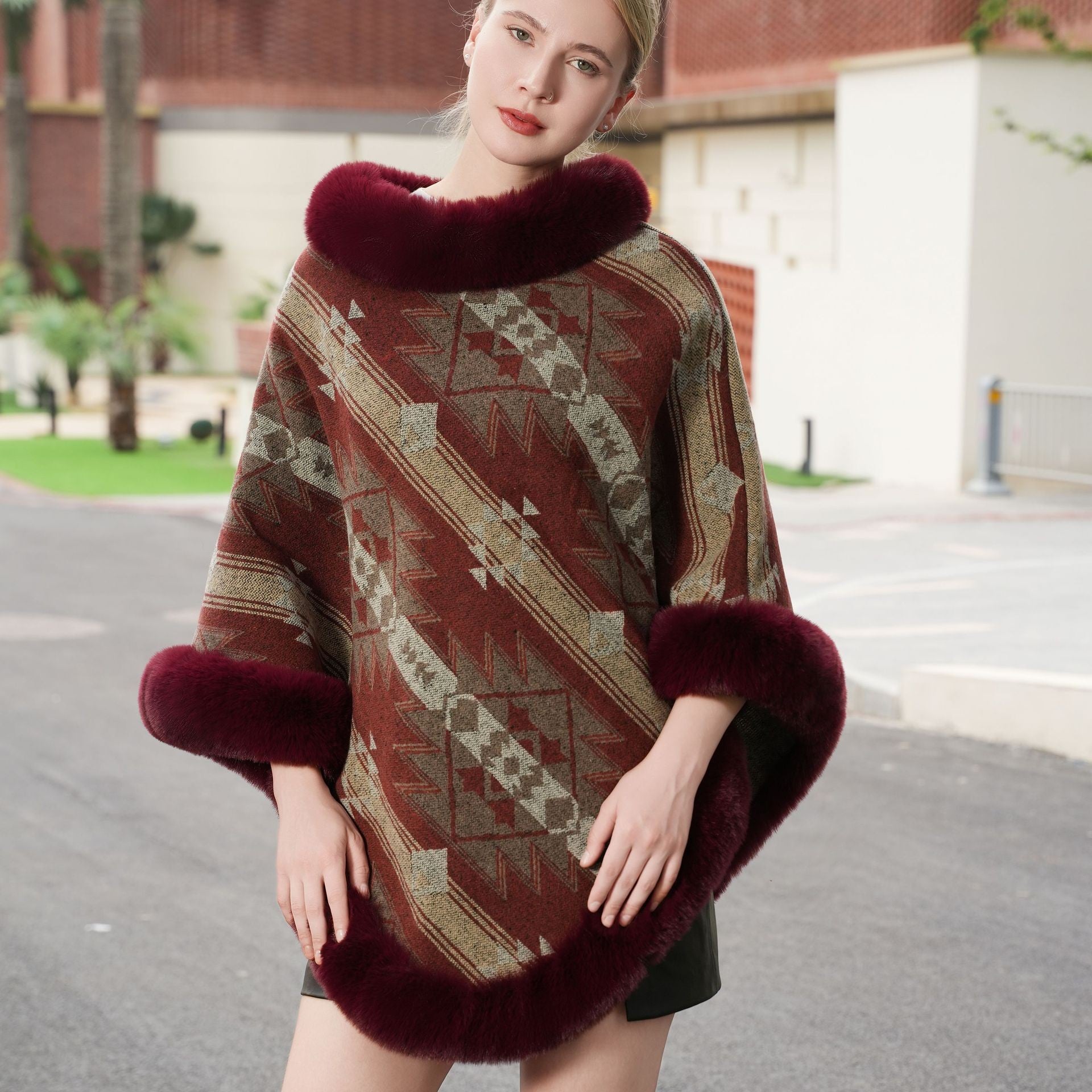 Lyra Knitted Cloak Shawl