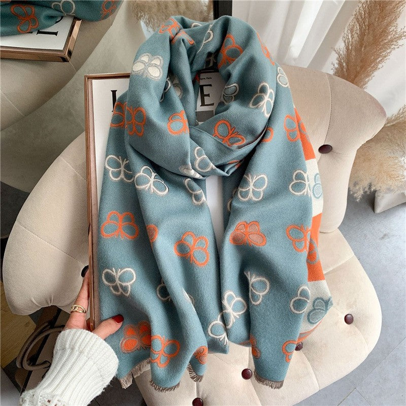 Marisol Double-Faced Cashmere Scarf