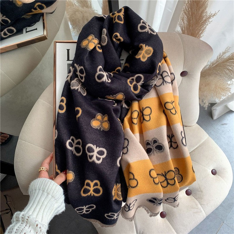 Marisol Double-Faced Cashmere Scarf