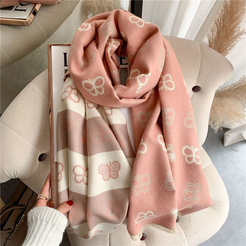 Marisol Double-Faced Cashmere Scarf