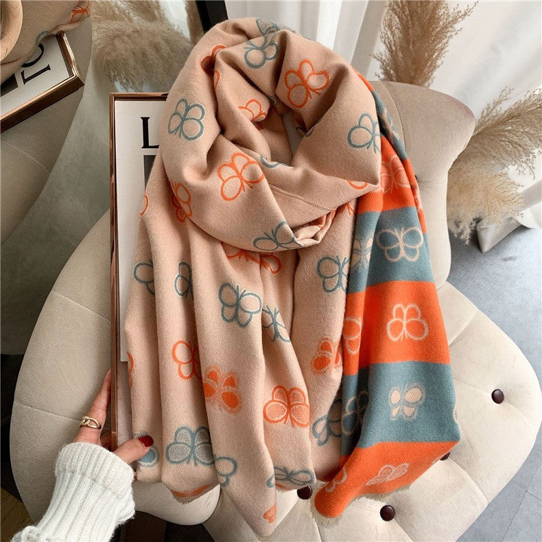 Marisol Double-Faced Cashmere Scarf