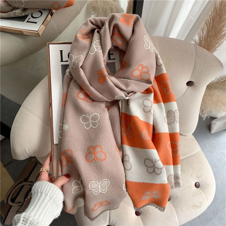 Marisol Double-Faced Cashmere Scarf