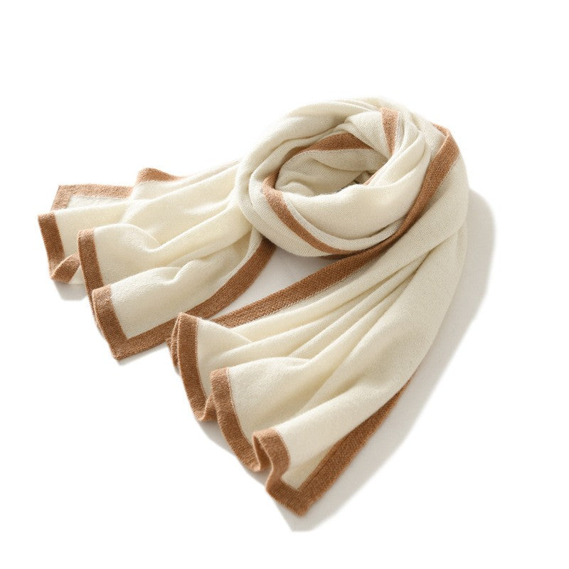 Seraphine Colorblock Cashmere Scarf
