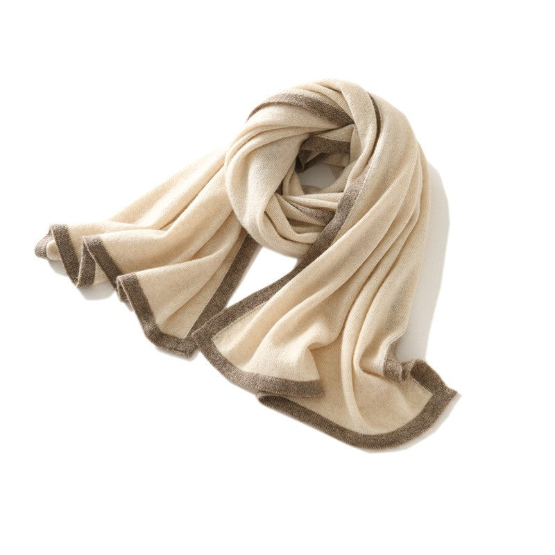 Seraphine Colorblock Cashmere Scarf